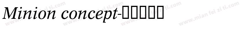 Minion concept字体转换